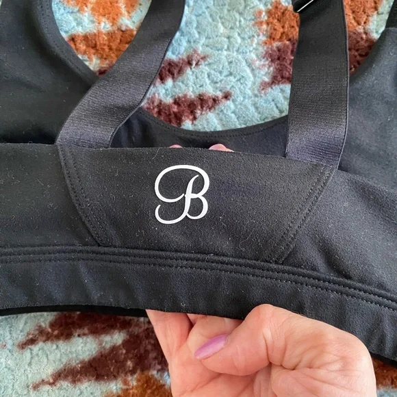 Bombshell Sportswear Black Sports Bra - Picture 2 of 4